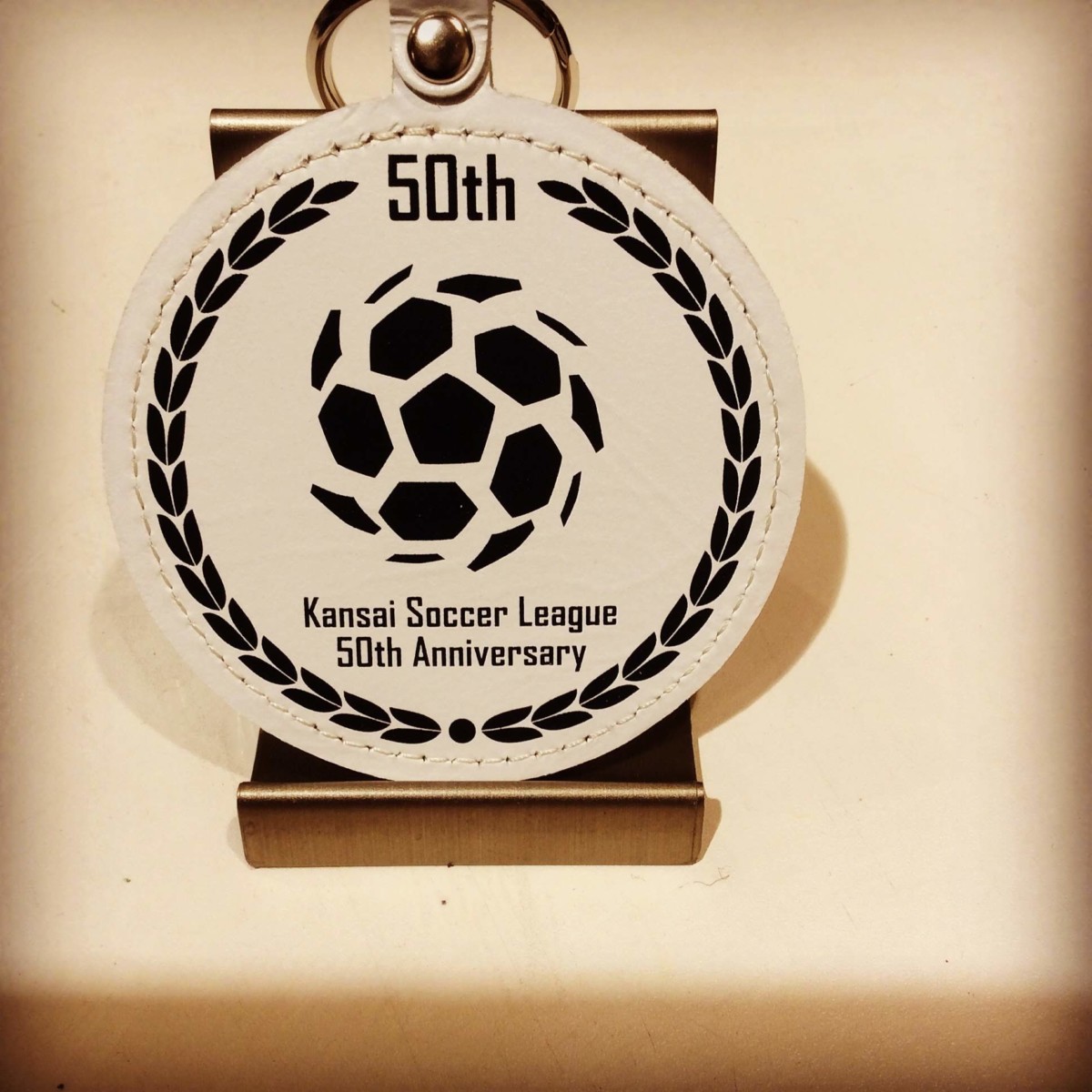 レザーサッカーボール型_キーフォルダ_関西サッカーリーグ