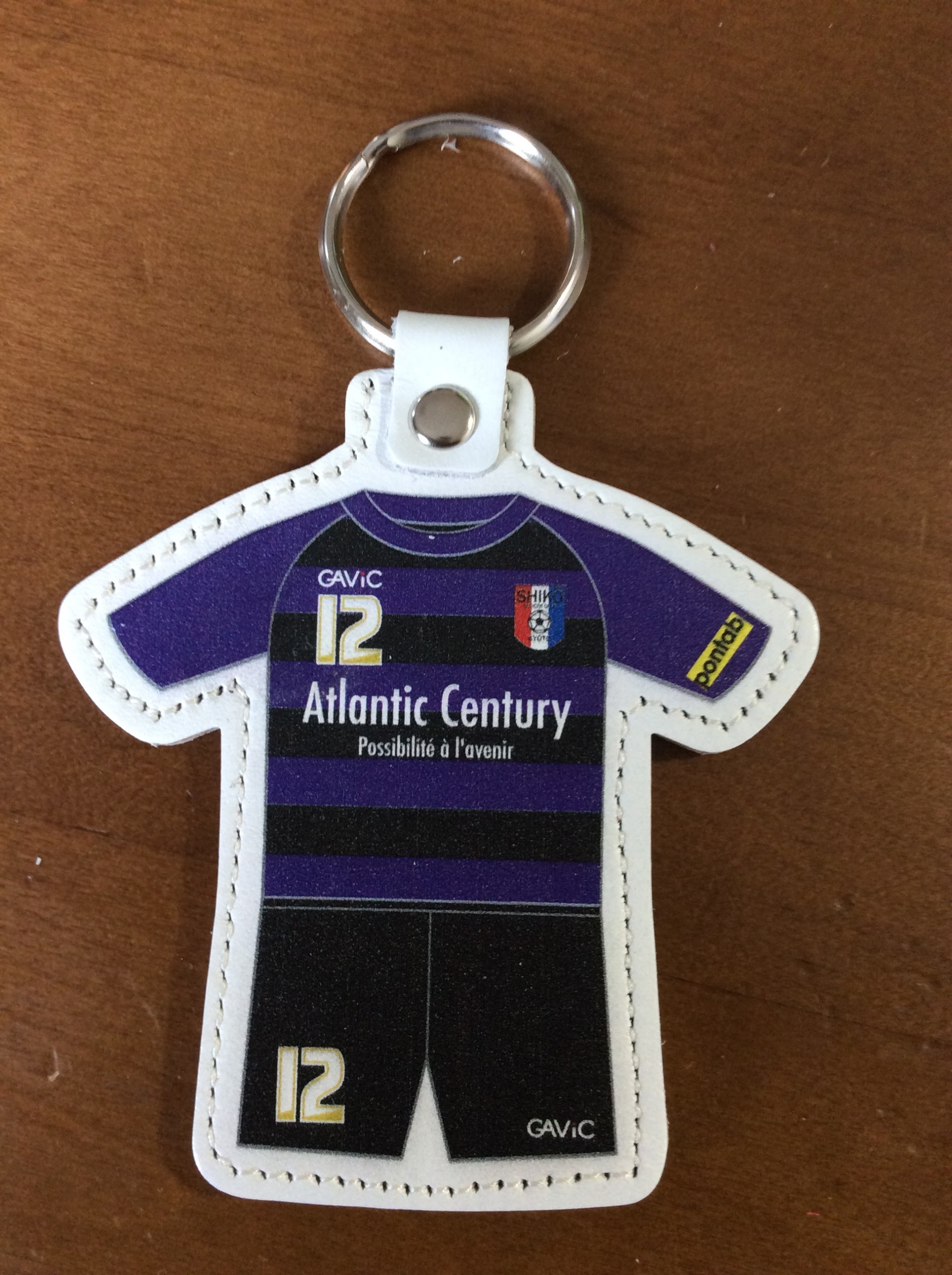 レザーユニフォーム型_キーフォルダ_京都紫光クラブ_表